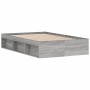 Estructura de cama gris Sonoma 120x190 cm de vidaXL, Camas y somieres - Ref: Foro24-3203899, Precio: 162,62 €, Descuento: %