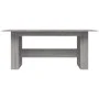 Mesa de comedor madera de ingeniería Sonoma gris 180x90x76 cm de vidaXL, Mesas de cocina y de comedor - Ref: Foro24-838193, P...