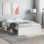 Weißer Bettrahmen 120x200 cm von vidaXL, Betten und Lattenroste - Ref: Foro24-3203852, Preis: 172,88 €, Rabatt: %