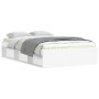 Estructura de cama blanca 120x200 cm de vidaXL, Camas y somieres - Ref: Foro24-3203852, Precio: 175,24 €, Descuento: %