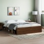 Bettgestell aus brauner Eiche, 140 x 200 cm von vidaXL, Betten und Lattenroste - Ref: Foro24-3203865, Preis: 200,32 €, Rabatt: %