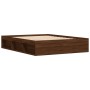 Bettgestell aus brauner Eiche, 140 x 200 cm von vidaXL, Betten und Lattenroste - Ref: Foro24-3203865, Preis: 200,32 €, Rabatt: %