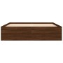 Bettgestell aus brauner Eiche, 140 x 200 cm von vidaXL, Betten und Lattenroste - Ref: Foro24-3203865, Preis: 200,32 €, Rabatt: %