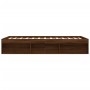 Bettgestell aus brauner Eiche, 140 x 200 cm von vidaXL, Betten und Lattenroste - Ref: Foro24-3203865, Preis: 200,32 €, Rabatt: %