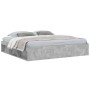 Estructura de cama gris hormigón 200x200 cm de vidaXL, Camas y somieres - Ref: Foro24-3203890, Precio: 160,63 €, Descuento: %