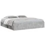 Concrete gray bed frame 200x200 cm by vidaXL, Beds and slatted bases - Ref: Foro24-3203890, Price: 158,67 €, Discount: %