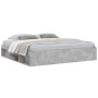 Estructura de cama gris hormigón 200x200 cm de vidaXL, Camas y somieres - Ref: Foro24-3203890, Precio: 160,63 €, Descuento: %