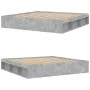 Concrete gray bed frame 200x200 cm by vidaXL, Beds and slatted bases - Ref: Foro24-3203890, Price: 158,67 €, Discount: %