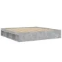 Concrete gray bed frame 200x200 cm by vidaXL, Beds and slatted bases - Ref: Foro24-3203890, Price: 158,67 €, Discount: %