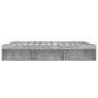 Estructura de cama gris hormigón 200x200 cm de vidaXL, Camas y somieres - Ref: Foro24-3203890, Precio: 160,63 €, Descuento: %