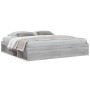 Gray Sonoma bed frame 200x200 cm by vidaXL, Beds and slatted bases - Ref: Foro24-3203892, Price: 205,62 €, Discount: %