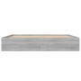 Gray Sonoma bed frame 200x200 cm by vidaXL, Beds and slatted bases - Ref: Foro24-3203892, Price: 205,62 €, Discount: %