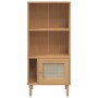 Estantería SENJA aspecto ratán madera pino marrón 60x35x130 cm by vidaXL, Bookcases and shelves - Ref: Foro24-358058, Price: ...