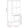 Estantería SENJA aspecto ratán madera pino marrón 60x35x130 cm by vidaXL, Bookcases and shelves - Ref: Foro24-358058, Price: ...