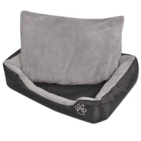 Hundebett mit gepolstertem Kissen Größe M schwarz von vidaXL, Betten für Hunde - Ref: Foro24-170420, Preis: 24,81 €, Rabatt: %