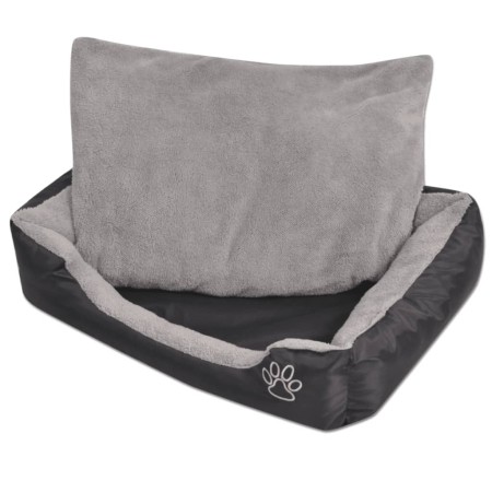 Hundebett mit gepolstertem Kissen Größe M schwarz von vidaXL, Betten für Hunde - Ref: Foro24-170420, Preis: 23,89 €, Rabatt: %