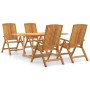 5-teiliges Garten-Essset aus massivem Teakholz von vidaXL, Gartensets - Ref: Foro24-3154917, Preis: 805,48 €, Rabatt: %