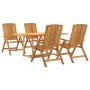 5-teiliges Garten-Essset aus massivem Teakholz von vidaXL, Gartensets - Ref: Foro24-3154917, Preis: 805,48 €, Rabatt: %