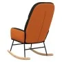 Silla mecedora de tela negra de vidaXL, Mecedoras - Ref: Foro24-341048, Precio: 120,18 €, Descuento: %