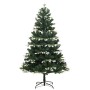 Árbol de Navidad artificial con bisagras 300 LED y bolas 180 cm