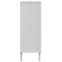 SENJA hohes Sideboard Rattan-Holzoptik weiß 90x40x112 cm von vidaXL, Sideboards - Ref: Foro24-358056, Preis: 121,50 €, Rabatt: %