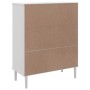 SENJA high sideboard rattan wood look white 90x40x112 cm by vidaXL, Sideboards - Ref: Foro24-358056, Price: 121,50 €, Discoun...