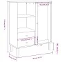 SENJA hohes Sideboard Rattan-Holzoptik weiß 90x40x112 cm von vidaXL, Sideboards - Ref: Foro24-358056, Preis: 120,66 €, Rabatt: %