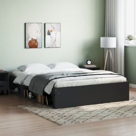 Schwarzer Bettrahmen 160x200 cm von vidaXL, Betten und Lattenroste - Ref: Foro24-3203874, Preis: 156,26 €, Rabatt: %