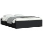 Estructura de cama negra 160x200 cm