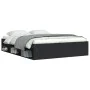 Black bed frame 160x200 cm by vidaXL, Beds and slatted bases - Ref: Foro24-3203874, Price: 149,58 €, Discount: %