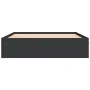 Black bed frame 160x200 cm by vidaXL, Beds and slatted bases - Ref: Foro24-3203874, Price: 149,58 €, Discount: %