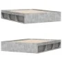 Concrete gray bed frame 160x200 cm by vidaXL, Beds and slatted bases - Ref: Foro24-3203876, Price: 199,59 €, Discount: %