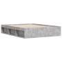 Betongrauer Bettrahmen 160x200 cm von vidaXL, Betten und Lattenroste - Ref: Foro24-3203876, Preis: 203,06 €, Rabatt: %