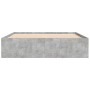 Betongrauer Bettrahmen 160x200 cm von vidaXL, Betten und Lattenroste - Ref: Foro24-3203876, Preis: 203,06 €, Rabatt: %