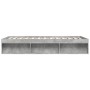 Betongrauer Bettrahmen 160x200 cm von vidaXL, Betten und Lattenroste - Ref: Foro24-3203876, Preis: 203,06 €, Rabatt: %