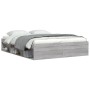 Estructura de cama gris Sonoma 140x190 cm de vidaXL, Camas y somieres - Ref: Foro24-3203906, Precio: 143,81 €, Descuento: %