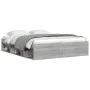 Estructura de cama gris Sonoma 140x190 cm de vidaXL, Camas y somieres - Ref: Foro24-3203906, Precio: 140,95 €, Descuento: %