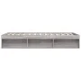 Estructura de cama gris Sonoma 140x190 cm de vidaXL, Camas y somieres - Ref: Foro24-3203906, Precio: 140,95 €, Descuento: %