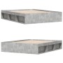 Betongrauer Bettrahmen 140x190 cm von vidaXL, Betten und Lattenroste - Ref: Foro24-3203904, Preis: 173,73 €, Rabatt: %