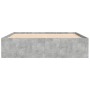 Betongrauer Bettrahmen 140x190 cm von vidaXL, Betten und Lattenroste - Ref: Foro24-3203904, Preis: 173,73 €, Rabatt: %