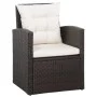 Set of 5-piece garden sofas and brown synthetic rattan cushions by vidaXL, Garden sets - Ref: Foro24-43973, Price: 841,80 €, ...
