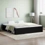 Black bed frame 180x200 cm by vidaXL, Beds and slatted bases - Ref: Foro24-3203881, Price: 194,16 €, Discount: %