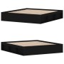 Estructura de cama negro 180x200 cm de vidaXL, Camas y somieres - Ref: Foro24-3203881, Precio: 204,89 €, Descuento: %