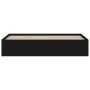 Black bed frame 180x200 cm by vidaXL, Beds and slatted bases - Ref: Foro24-3203881, Price: 194,16 €, Discount: %