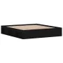Black bed frame 180x200 cm by vidaXL, Beds and slatted bases - Ref: Foro24-3203881, Price: 194,16 €, Discount: %