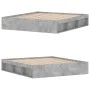 Concrete gray bed frame 180x200 cm by vidaXL, Beds and slatted bases - Ref: Foro24-3203883, Price: 187,01 €, Discount: %
