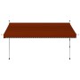 Orange und braune einziehbare manuelle Markise 350 cm von vidaXL, Markisen - Ref: Foro24-145839, Preis: 90,79 €, Rabatt: %
