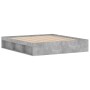 Concrete gray bed frame 180x200 cm by vidaXL, Beds and slatted bases - Ref: Foro24-3203883, Price: 193,33 €, Discount: %