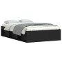 Black bed frame 120x190 cm by vidaXL, Beds and slatted bases - Ref: Foro24-3203895, Price: 141,61 €, Discount: %