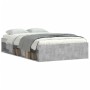 Concrete gray bed frame 120x190 cm by vidaXL, Beds and slatted bases - Ref: Foro24-3203897, Price: 183,63 €, Discount: %